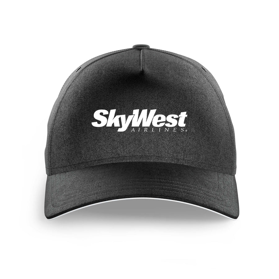 Skywest Airlines logo printed on black cap