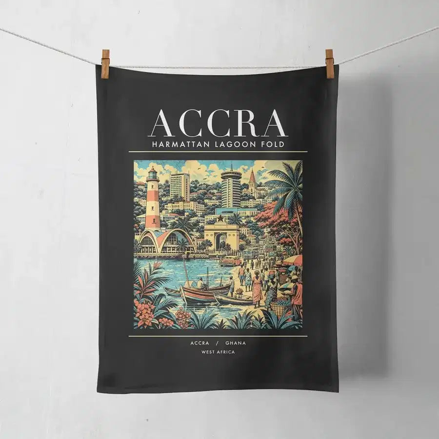 ACCRA - Poster - Towel - Black