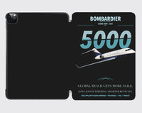 Thumbnail for Bombardier Global 5000 design on black ipad tablet case