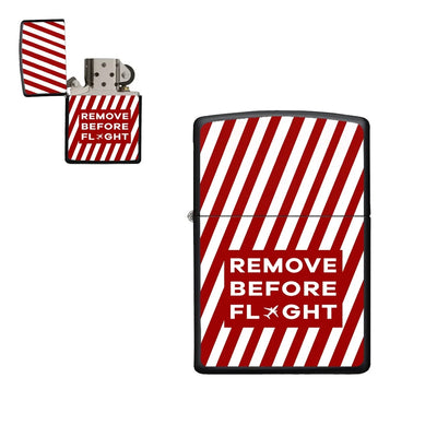 Special Edition Remove Before Flight aviation metal lighter in premium metal alloy.