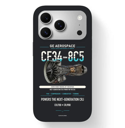 CF34-8C5 Case design on black iphone case