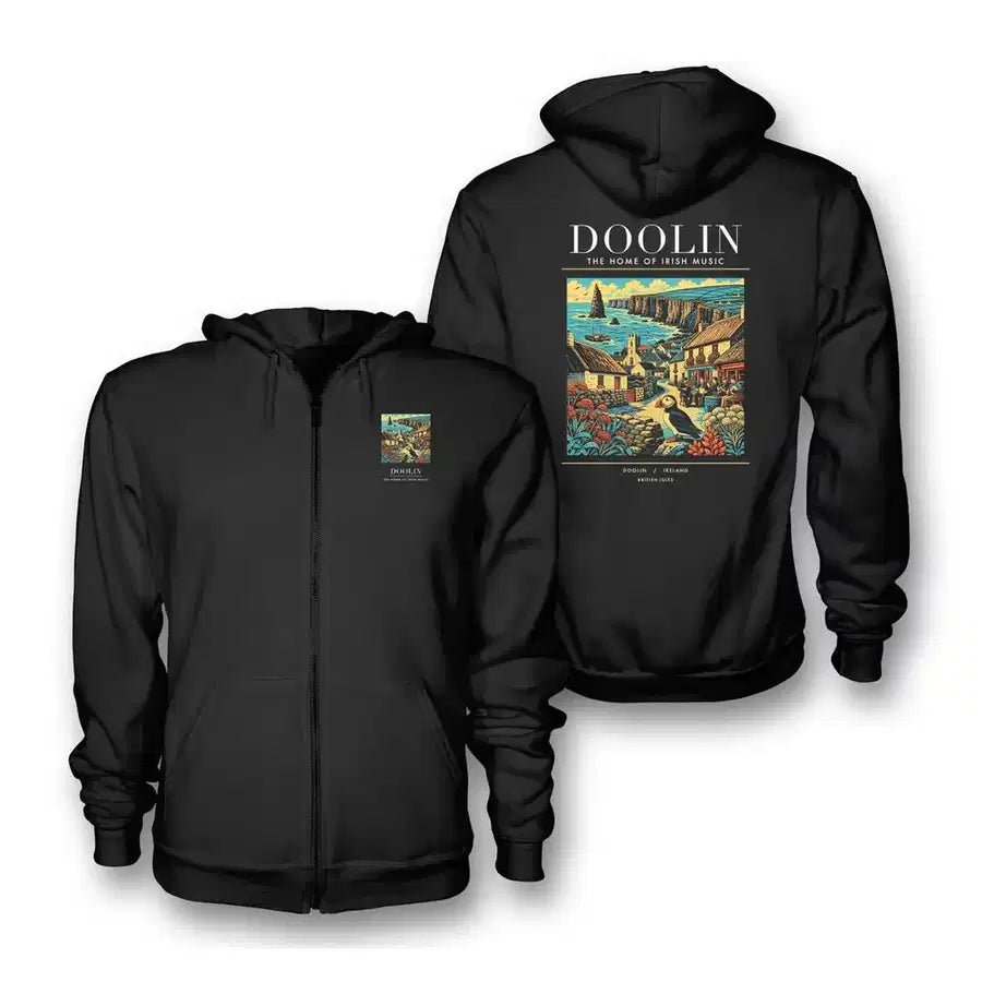 DOOLIN - Poster - Zipped Hoodie - Black