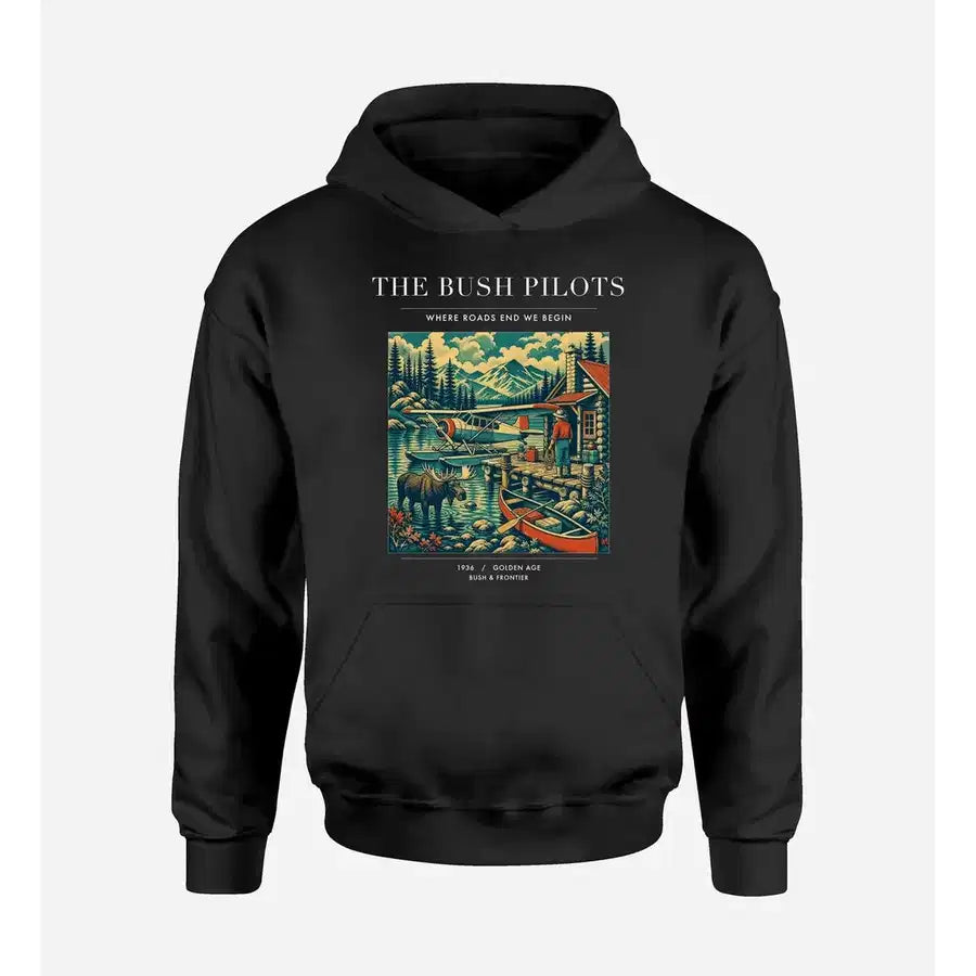 VINTAGE G4029 - The Bush Pilots - Premium Hoodie design on black premium