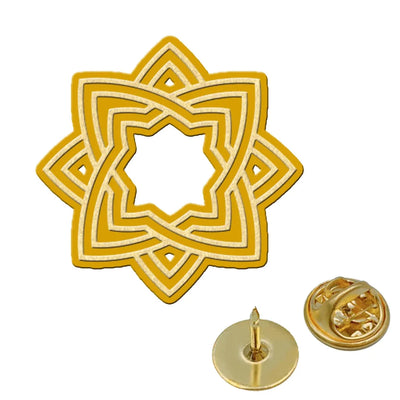 Vistara Airlines aviation hollow pin in polished alloy.