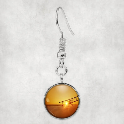 Flying is an Adventure aviation earrings, hypoallergenic alloy body with engraved detail.