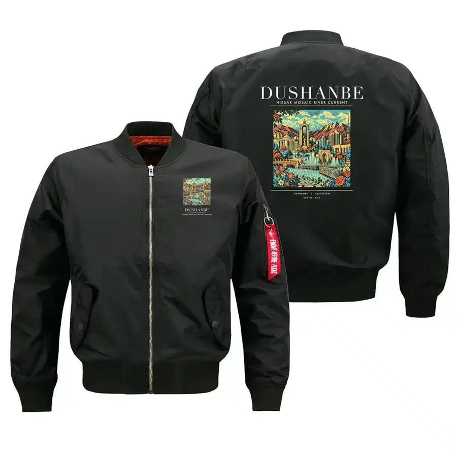 DUSHANBE - Poster - Bomber Jacket - Black