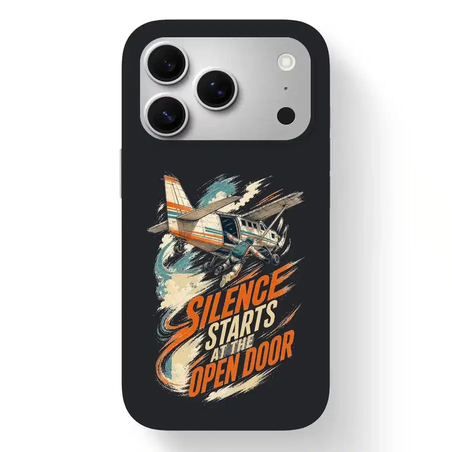 SIGNAL 657 - Silence Starts At The Open Door - MagSafe iPhone 17 Pro design on black magsafe iphone 17 pro
