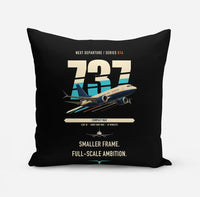 Thumbnail for Boeing 737 MAX 7 design on black pillow