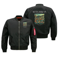 Thumbnail for KETCHIKAN - Poster - Bomber Jacket - Black