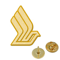 Thumbnail for Singapore Airlines aviation hollow pin in polished alloy.