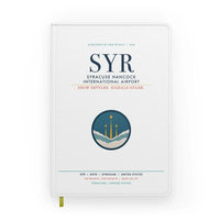 Thumbnail for Syracuse Hancock International Airport (SYR) design on white notebook