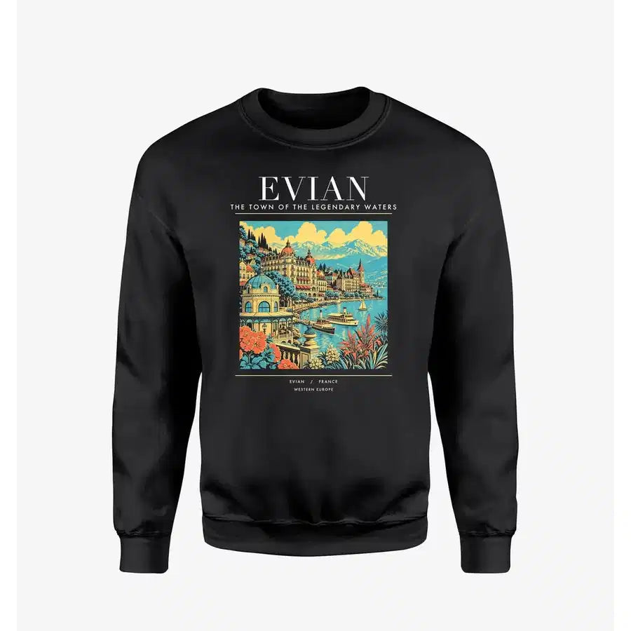 EVIAN - Poster - Sweatshirt - Black
