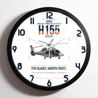 Thumbnail for Airbus H155 EC155 B1 design on white framed wall clock