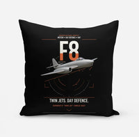 Thumbnail for Gloster Meteor F8 design on black pillow