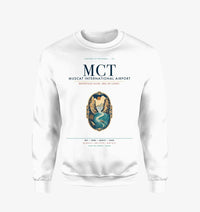 Thumbnail for Muscat International Airport (MCT) design on white sweatshirt
