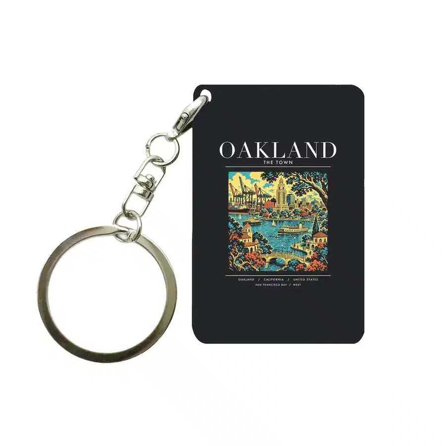 OAKLAND - Poster - Key Chain - Black