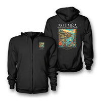 Thumbnail for NOUMÉA - Poster - Zipped Hoodie - Black