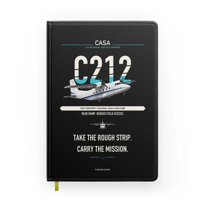 CASA C-212-400 Aviocar design on black notebook