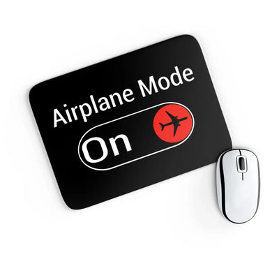 Airplane Mode On aviation design on neoprene with anti-slip base mouse pad.