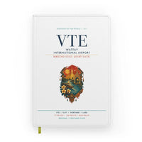 Thumbnail for Wattay International Airport Vientiane (VTE) design on white notebook