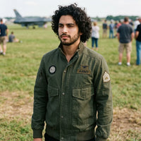 Thumbnail for Pilot jacket on model — editorial