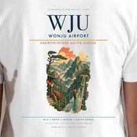 Thumbnail for Wonju Airport (WJU) double-side t-shirt design close-up cover