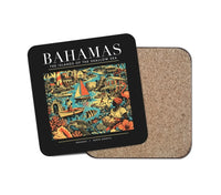 Thumbnail for BAHAMAS - Poster - Coaster - Black