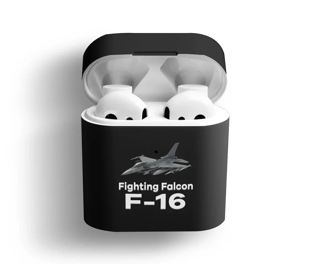 The Fighter Jet 16 AirPods plastic case - Black