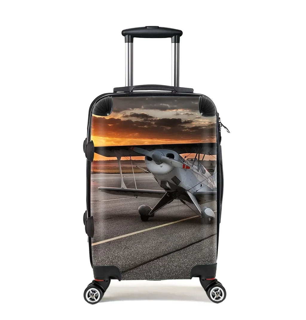 Beautiful Show Airplane Cabin Size aviation print luggage, durable shell.