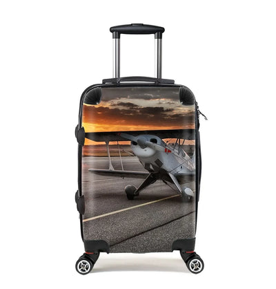 Beautiful Show Airplane Cabin Size aviation print luggage, durable shell.