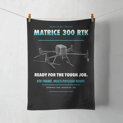 DJI Matrice 300 RTK design on black towel