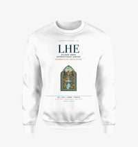 Thumbnail for Allama Iqbal International Airport Lahore (LHE) design on white sweatshirt