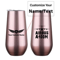 Thumbnail for Airbus A400M & Plane 6oz Egg aviation design on 6oz egg cup, compact 6oz ceramic.