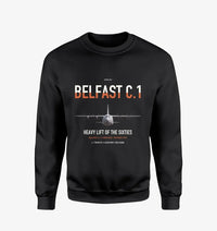 Thumbnail for Short Belfast C.1 design on black sweatshirt