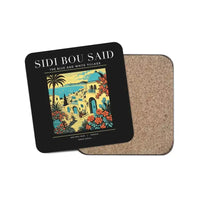 Thumbnail for SIDI BOU SAID - Poster - Coaster - Black