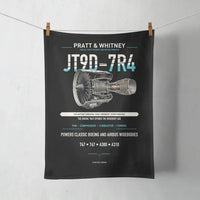 Thumbnail for JT9D-7R4 design on black towel