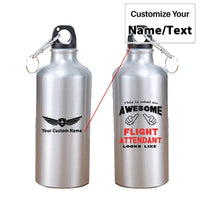 Thumbnail for Flight Attendant aviation design on thermos, vacuum-insulated.