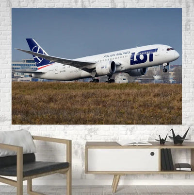 LOT Polish Airlines Boeing 787 canvas - 1 Piece