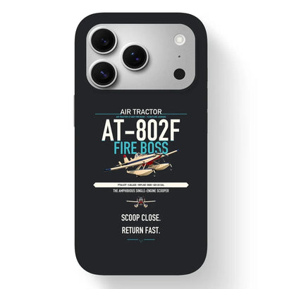 Air Tractor AT-802F Fire Boss design on black magsafe iphone case, for iPhone 17 Pro