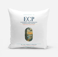 Thumbnail for Northwest Florida Beaches International Airport (ECP) design on white pillow