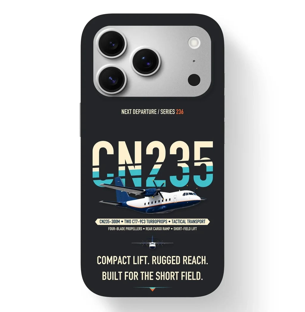 Airbus CN235-300M Case design on black iphone case
