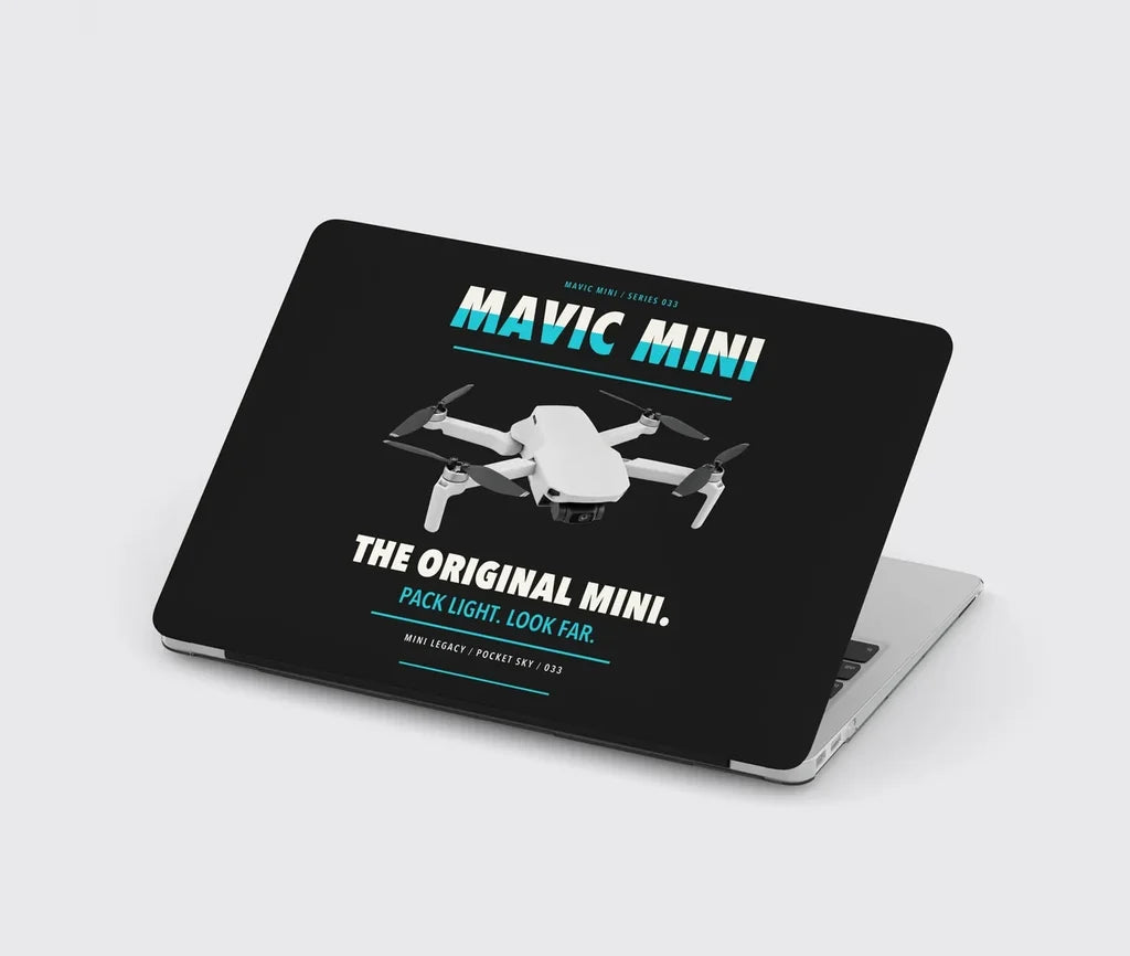 DJI Mavic Mini design on black MacBook case