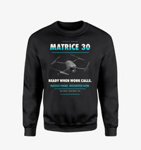 Thumbnail for DJI Matrice 30 design on black sweatshirt