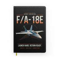 Thumbnail for F-A-18E Super Hornet design on black notebook
