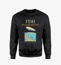 Thumbnail for Bodensee-Airport Friedrichshafen (FDH) design on black sweatshirt