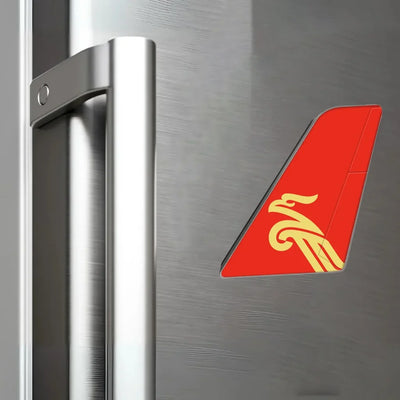 Shenzhen Airlines aviation design tail magnet in 3D metal with magnetic back.