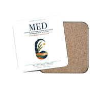 Thumbnail for Prince Mohammad Bin Abdulaziz International Airport (MED) design on white 1 piece coaster