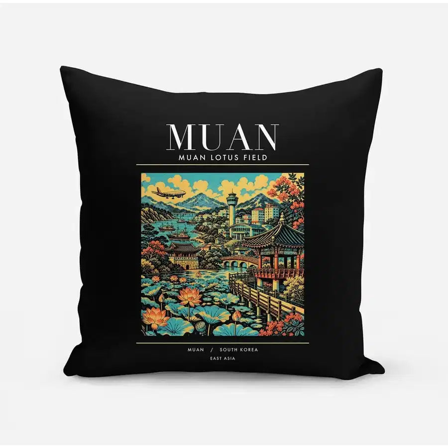 MUAN - Poster - Pillow - Black