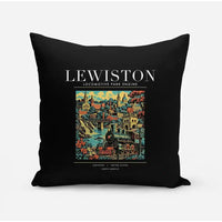 Thumbnail for LEWISTON - Poster - Pillow - Black