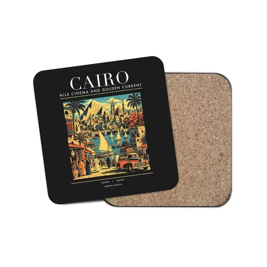 CAIRO - Poster - Coaster - Black